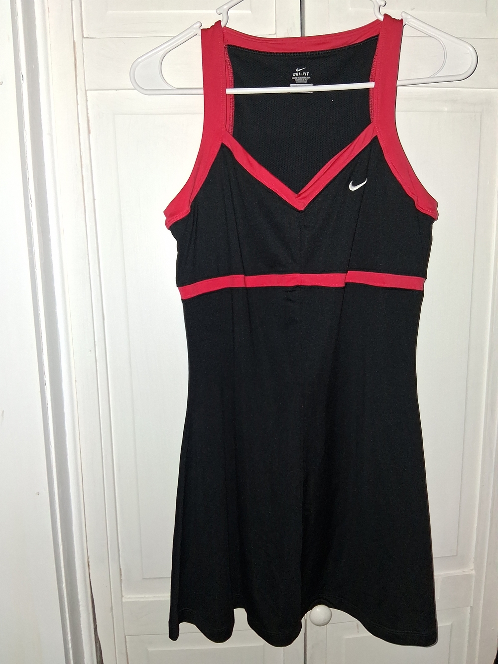 Nike Black Mini Dress with Red Trim